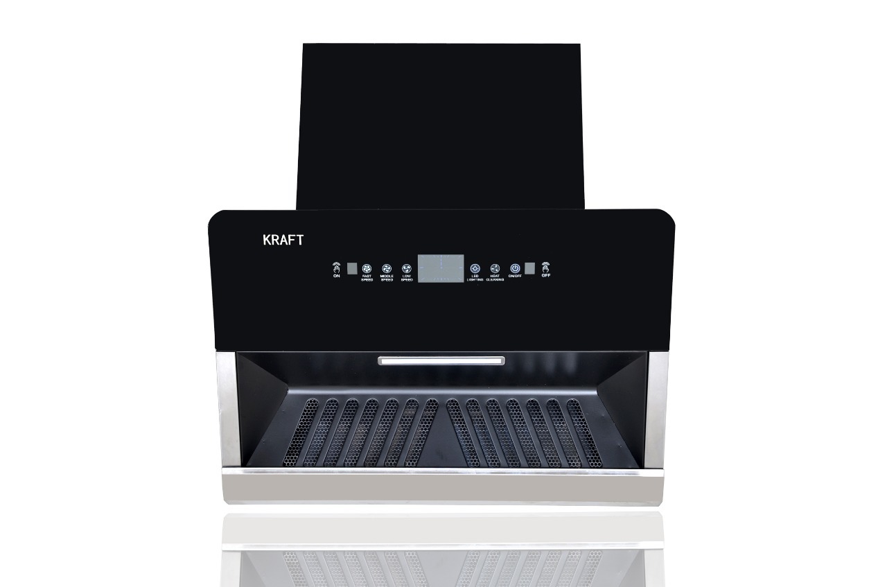 Modular Chimney - Stainless Steel, 2 Feet | 1450 M3/hr Suction, Wall Mounted, Auto Clean Filterless, Hand Motion Sensor, 54 Db Noise Level