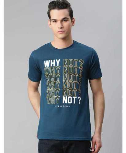 COTTON PRINTED T SHIRTS - PURE COTTON BIOWASH 160-180 GSM, O-Neck Collar, Short Sleeves, Available in Sizes L, M, XL, XXL