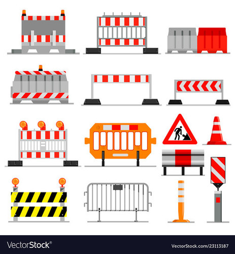 Warning Signal Water Filled Barrier