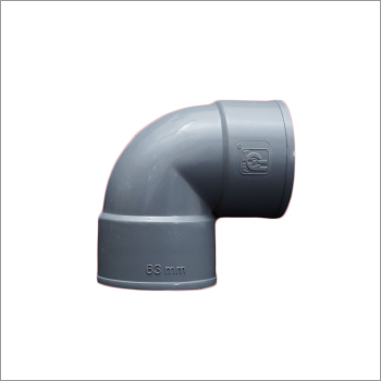 63 MM Elbow - PVC, 2 Inch Outer Diameter, Grey Color | Galvanized Surface Treatment, Socket Joint Connection, Round Shape