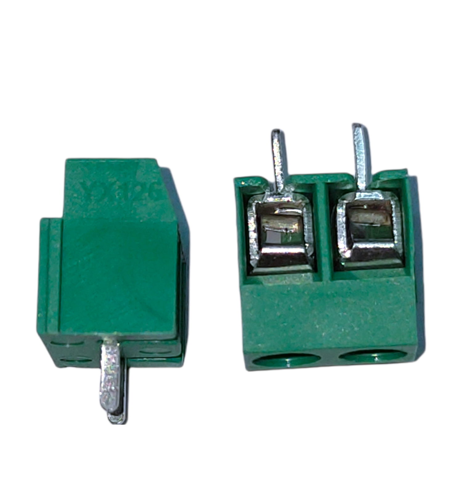126 2 Pin And 3 Pin Terminal Connector - Industrial Application, Size 126, Green Color | Designed For Control Panel Systems