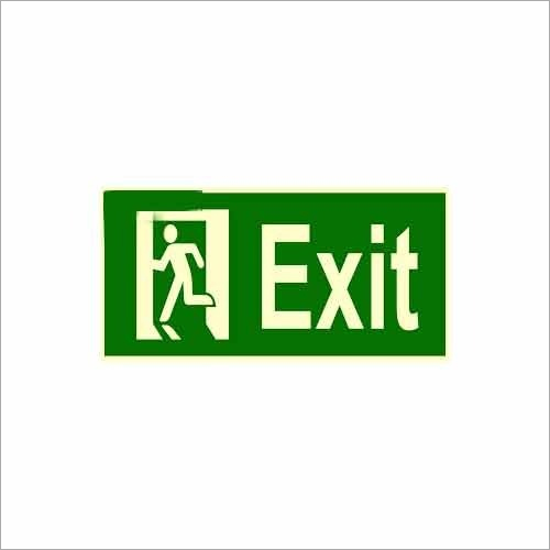 Wall Mounted Exit Signage - Customized Size, Green Color | Ideal for Commercial Applications