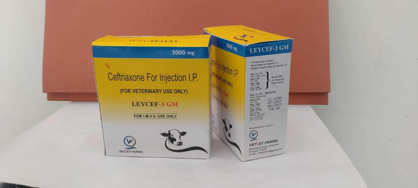 Ceftriaxone 3000 Mg Injection In Pcd Farnchise Ingredients: Chemicals