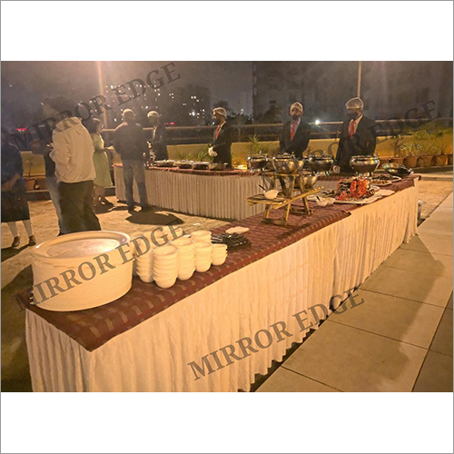 Food Catering Services - Stainless Steel, Variable Dimensions, Silver Color | Foldable Buffet With Customizable Capacity