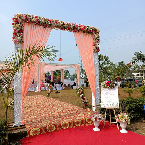 Wedding Stage Decoration Services - Variable Dimensions | Flowers, Fabric, Led Lighting, Sound System, Traditional And Modern Decor Styles, Multiple Theme Options