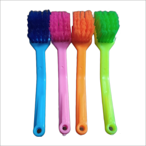 Wash Basin Brush - Plastic Material, Different Sizes Available, Multicolor Design | Ideal for Household Cleaning and Maintenance
