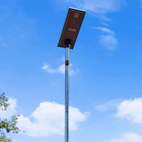 स्टील एंड ग्लास सोलर एलईडी स्ट्रीट लाइट