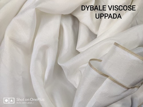 plain uppada fabric