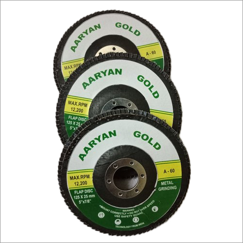 Abrasive Flap Disc - Ceramic Coated Aluminum Oxide, 4-7 Inch Round, Black | Features Lighter Pressure, Less Vibration & Noise, Durable, Cost-effective