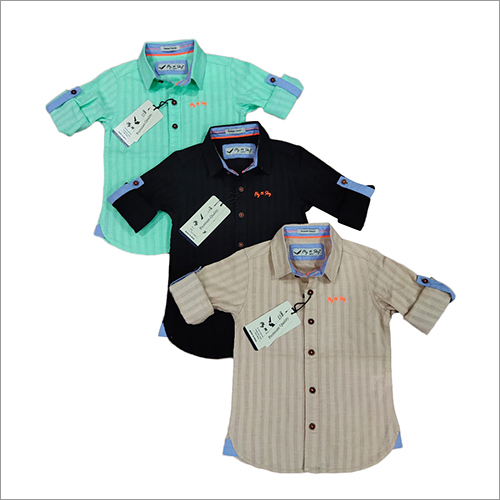 Available In Different Color Boys Full Sleeve Shirts