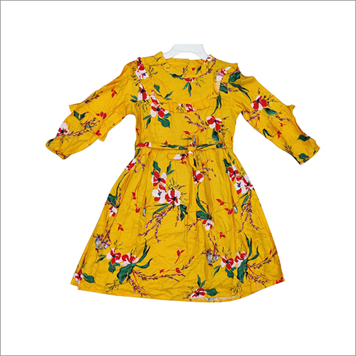 Girls Printed Frock Age Group: Kids