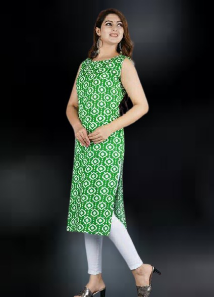 Cotton Kurti - 40" Length | Available In L, Xl, Xxl Sizes, Perfect For Festivities And Celebrations