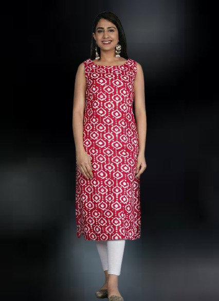 Cotton Kurti - 40" Length | Available In L, Xl, Xxl Sizes, Perfect For Festivities And Celebrations