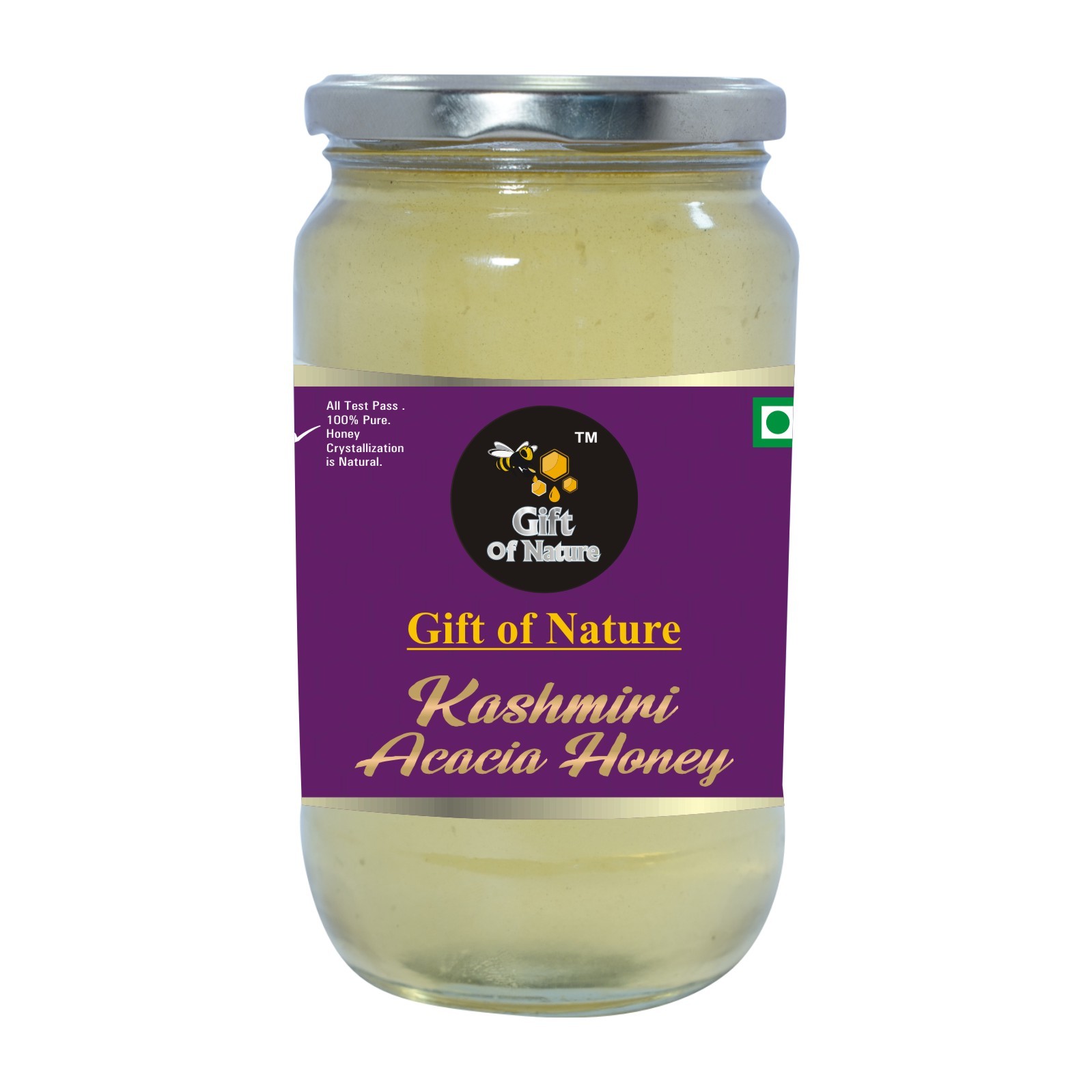 Kashmiri Acacia Honey - 30kg | 100% Pure, Natural Unprocessed Raw Honey, Moisture 19%, Grade A, Prolonged Shelf Life 2 Years
