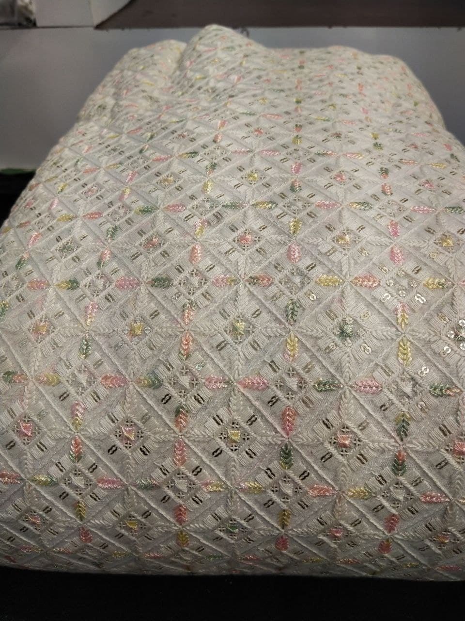 Embroidered Sequin Fabric