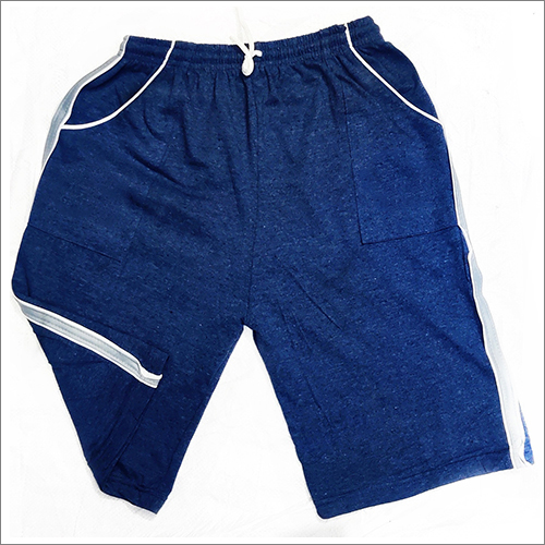 Mens Blue Shorts - Cotton, Printed Design | Stylish Summer Wear for Every Occasion
