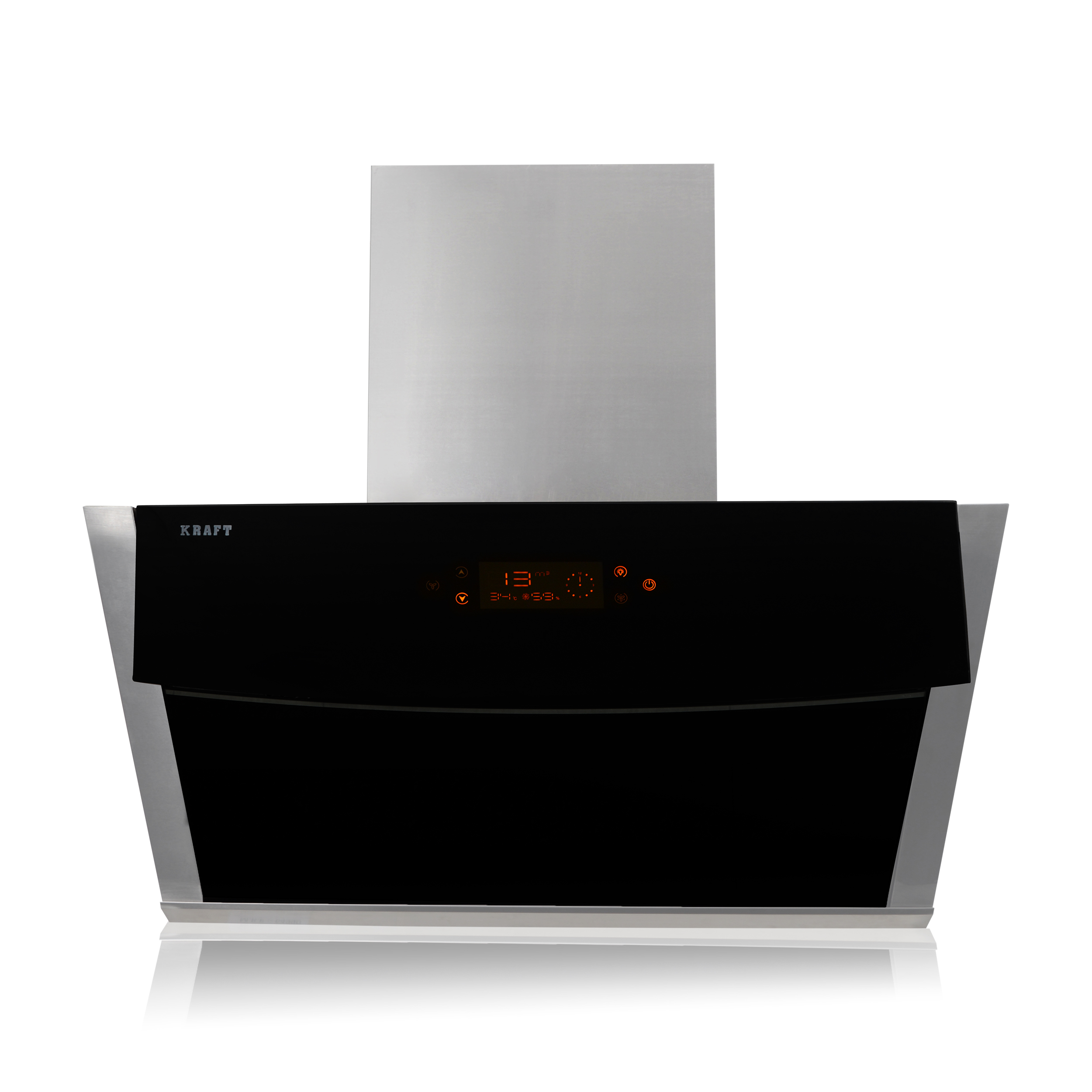 Auto Clean Chimney - Stainless Steel, 3 Feet Size, 2200 M3/hr Suction Capacity | Wall Mounted, Vented Exhaust, 54 Db Noise Level, Digital Touch Control