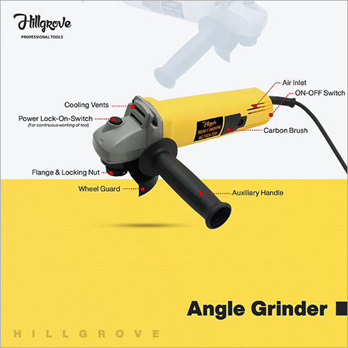 Stainless Steel Yellow Blade Angle Grinder
