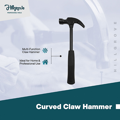 Hillgrove Hgham2m1 High Quality Durable Construction Household Rubber Handle Straight Best Claw Hammer