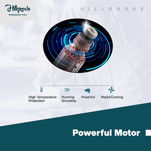 Hillgrove Hgpd2m1 All Purpose 500w Drill Machine With 5 Drill Bits With Reverse Rotaion And Variable Speed Pistol Grip Drill