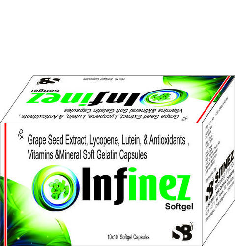 GRAPE SEED EXTRACTS LYCOPENE VITAMIN FOLIC ACID ZINC SELENIUM DIOXIDE SOFTGELS CAPSULES