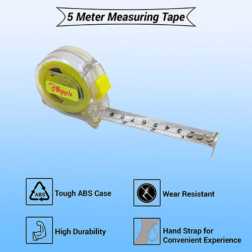 Hillgrove 5 Meter Steel Blade With Auto-lock Function Hmt5b Measurement Tape