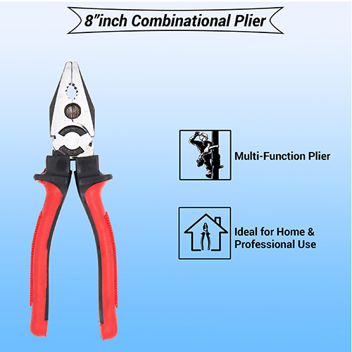 Hillgrove 8 Inch Heavy Duty Grip Multipurpose Combination Pilash Plier