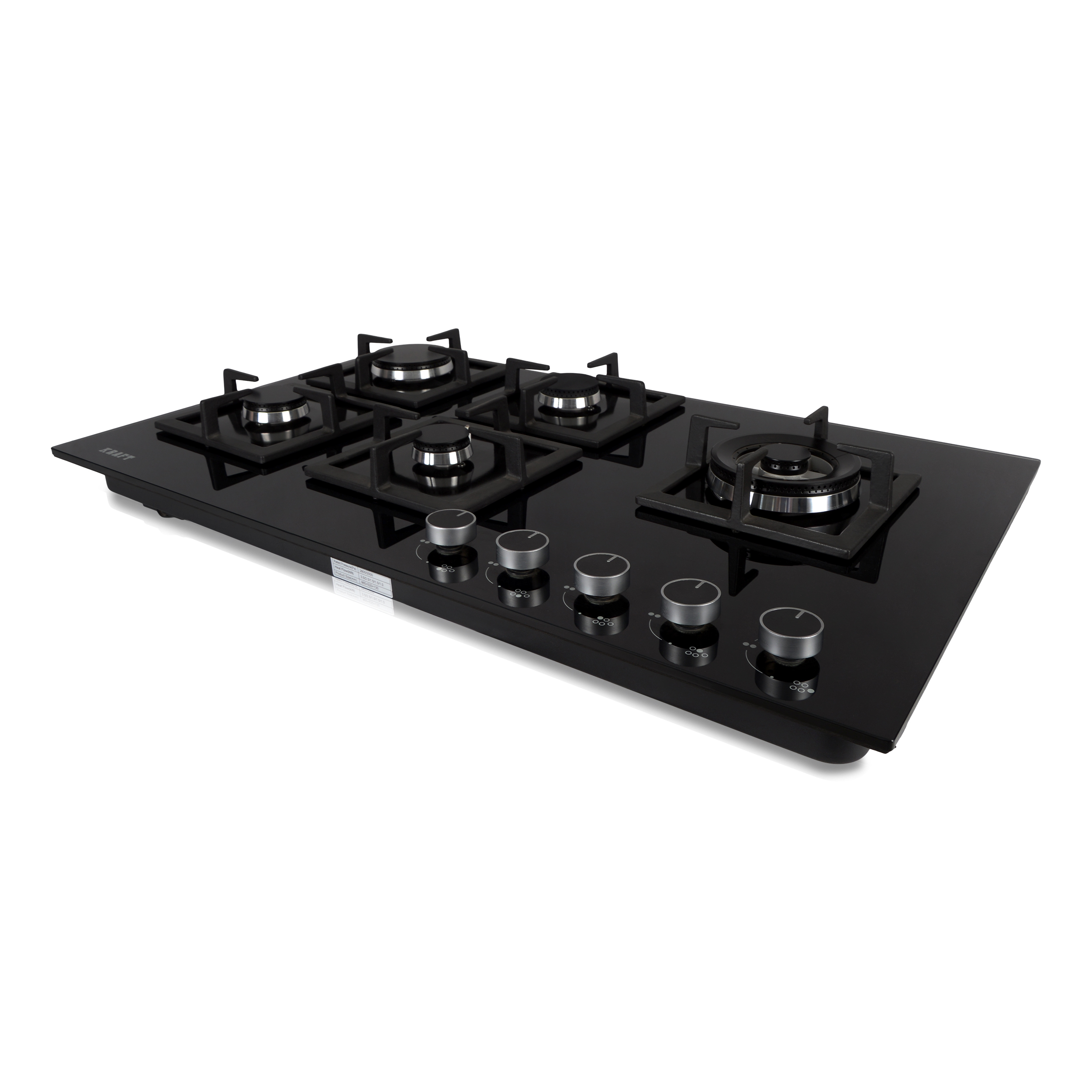 Kitchen Hob - 970x595x185 Mm | 5 Burners, Automatic Ignition, Brass Burner, Lpg & Png Convertible, 21 Kg Weight