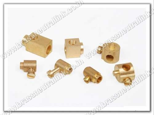 Brass Terminal for Switches - 3-25 mm Size, Golden Color with Painted Surface Finish | Automatic Lathe Precision Engineering