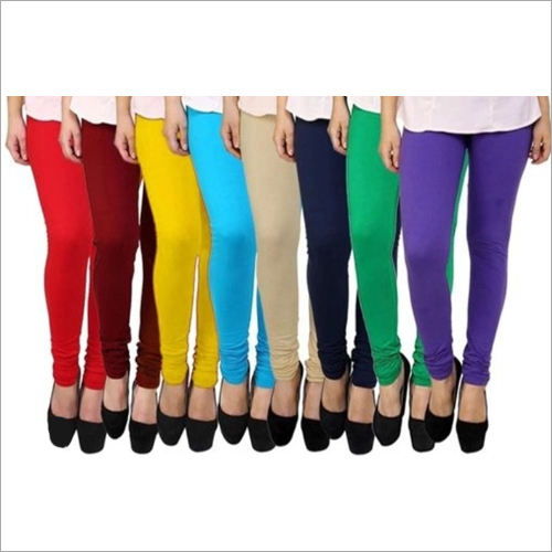 वॉशेबल कलर्ड कॉटन लाइक्रा लैगिंग्स