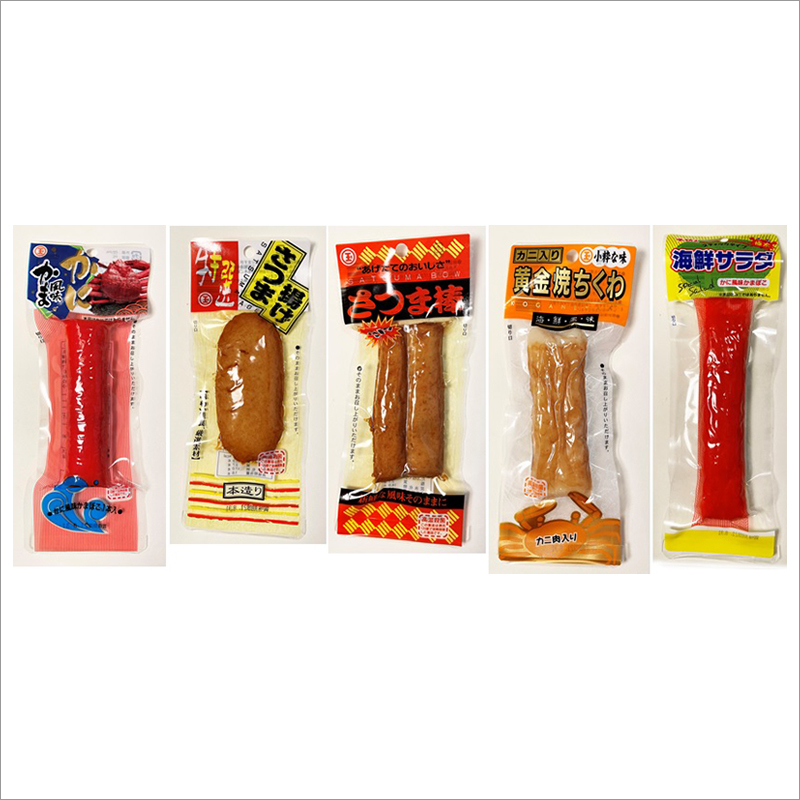 Cartoon 5 Pieces Assorted Processed Seafood Cake