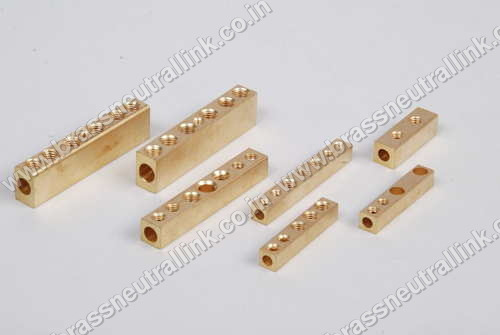 Brass Terminal Block - 3-25 Mm Size, Golden Color | Polished Finish for Industrial Use