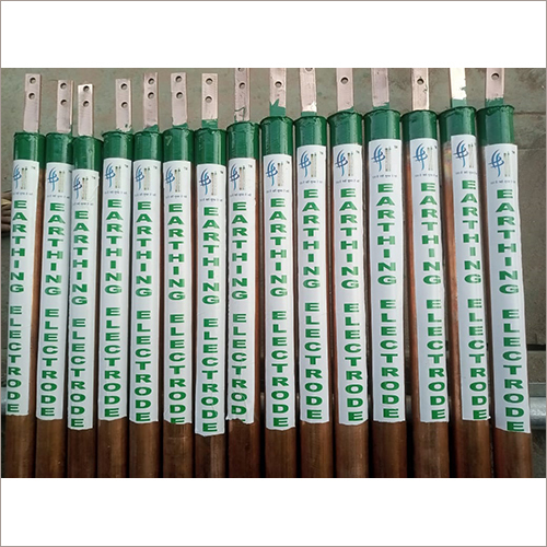 Chemical Earthing Electrodes - Copper-bonded Steel, Cylindrical Shape, Silver And Green | Robust Durability, Excellent Surge Current Safety, Custom Sizes