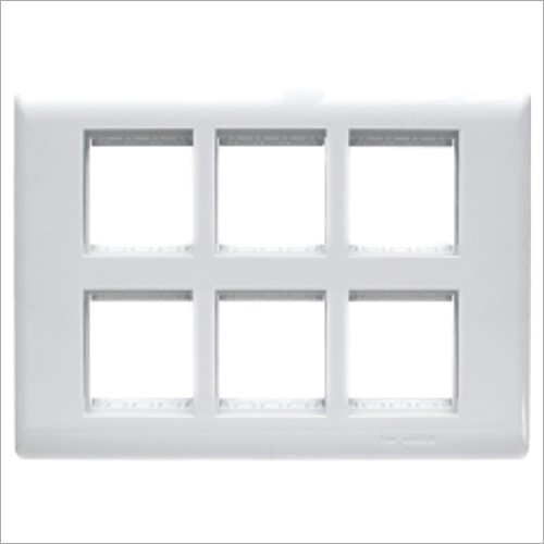 Specification Plate Module - Polycarbonate, 12 Module Size, Glossy Square Finish, White Color