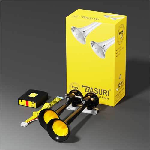 मेटल 2 पाइप 16 साउंड बसुरी एयरहॉर्न टर्बो कंट्रोलर