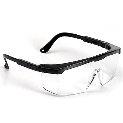 Safety Protective Goggles - Fiber Material, Zero-Power Lens, White Plastic Frame | Durable, Lightweight Design