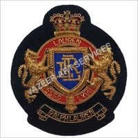 Embroidered Ralph Crest Blazer Badge wire Bullion Crest Patch