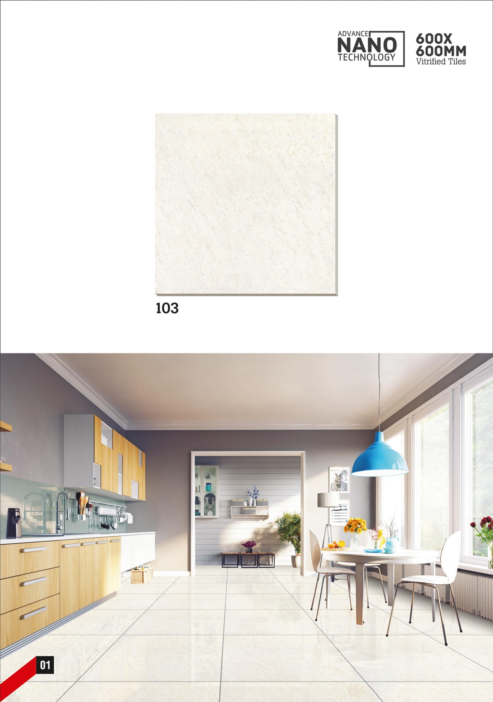 Multi Color Nano Vitrified Tile