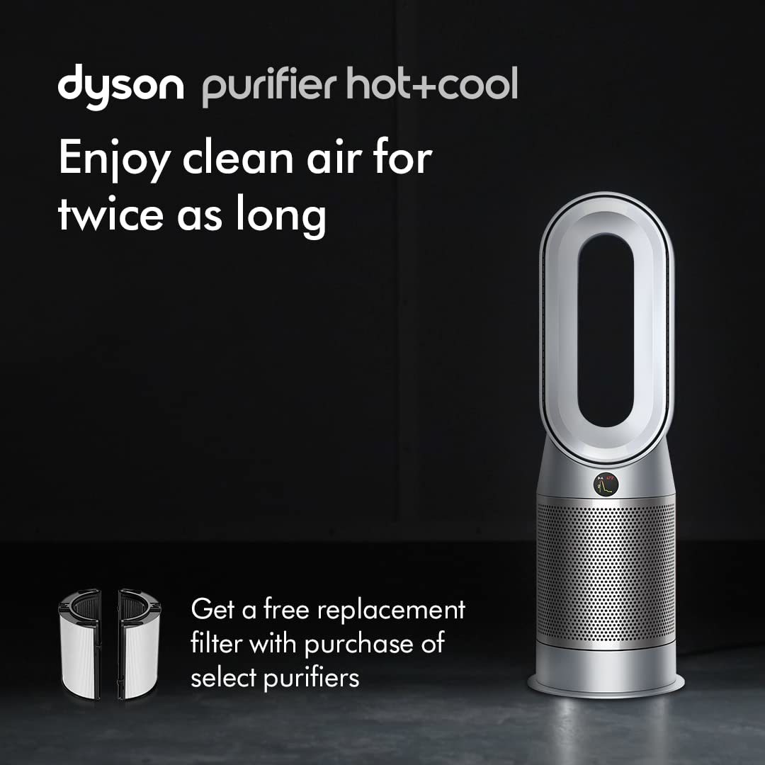 Dyson Purifier Hot Cool Air Purifier With Heater Hepa Activated Carbon Filter Wifi Enabled Hp07 Black