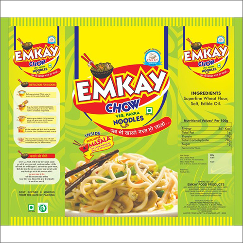 खाद्य नूडल लैमिनेटेड पाउच