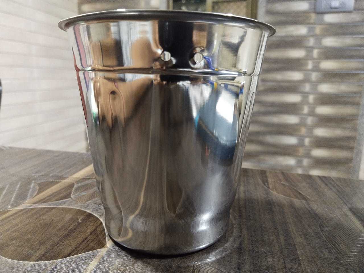 Flora Liquid Jar - Stainless Steel, 1.5l Size | White Color, Heavy Duty Design Options, Mirror Surface Finish, Multiple Hole Variants