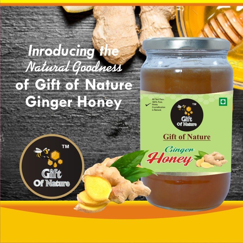 Ginger Honey - 100% Pure & Natural, 30kg Can, Moisture 17%, Shelf Life 2 Years | Unprocessed Raw Honey From Self Bee Farm Production