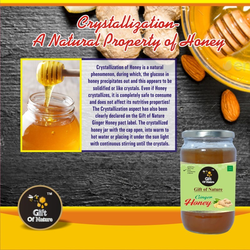 Ginger Honey - 100% Pure & Natural, 30kg Can, Moisture 17%, Shelf Life 2 Years | Unprocessed Raw Honey From Self Bee Farm Production