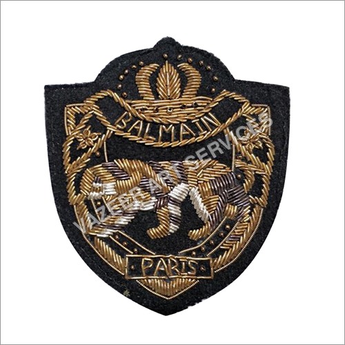 Balmain Embroidered Patches - Fabric Material , Intricate Design and Customizable Embellishments for Personalization