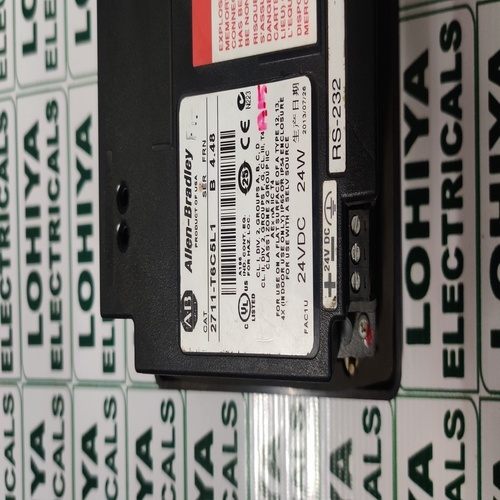 Allen Bradley 2711 T6c5l1 Panel View 600 Color Touch Rs 232 Dh 485 Dc Power