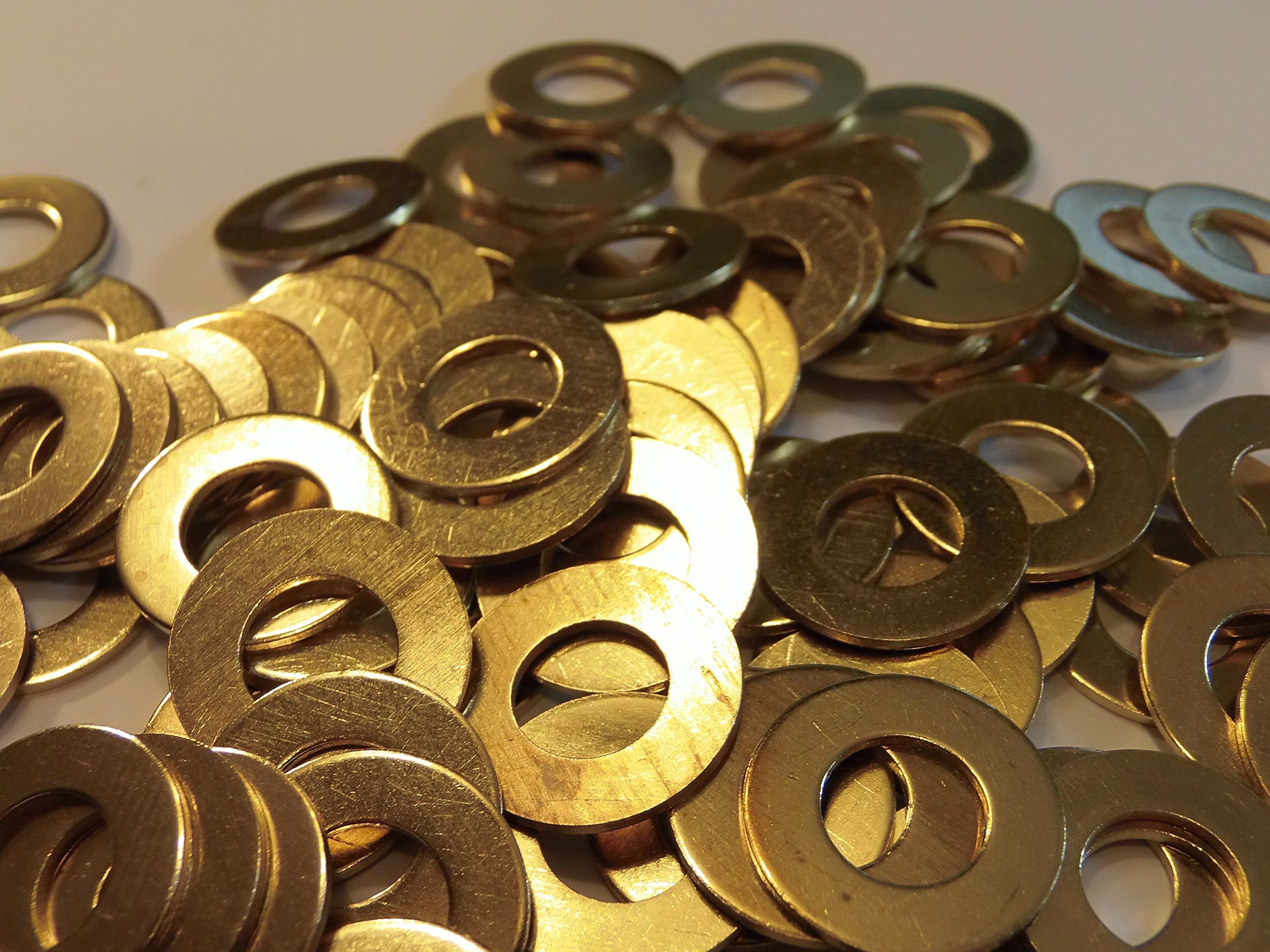 Brass Washer - 10-25mm Outer Diameter, 5-15mm Inner Diameter, 1-3mm Thickness | Natural Finish, Iso 2768 Tolerance For Fastener Applications