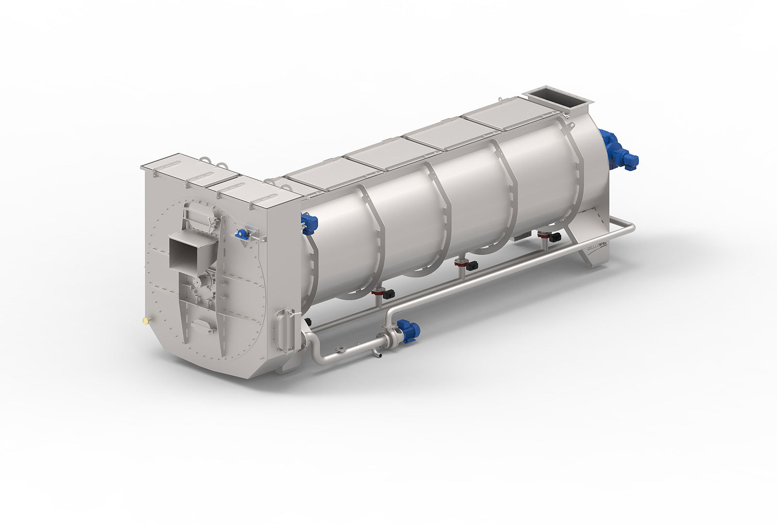Rotary Drum Vegetable Blancher Machine - Capacity: 200-1200 Kg/hr
