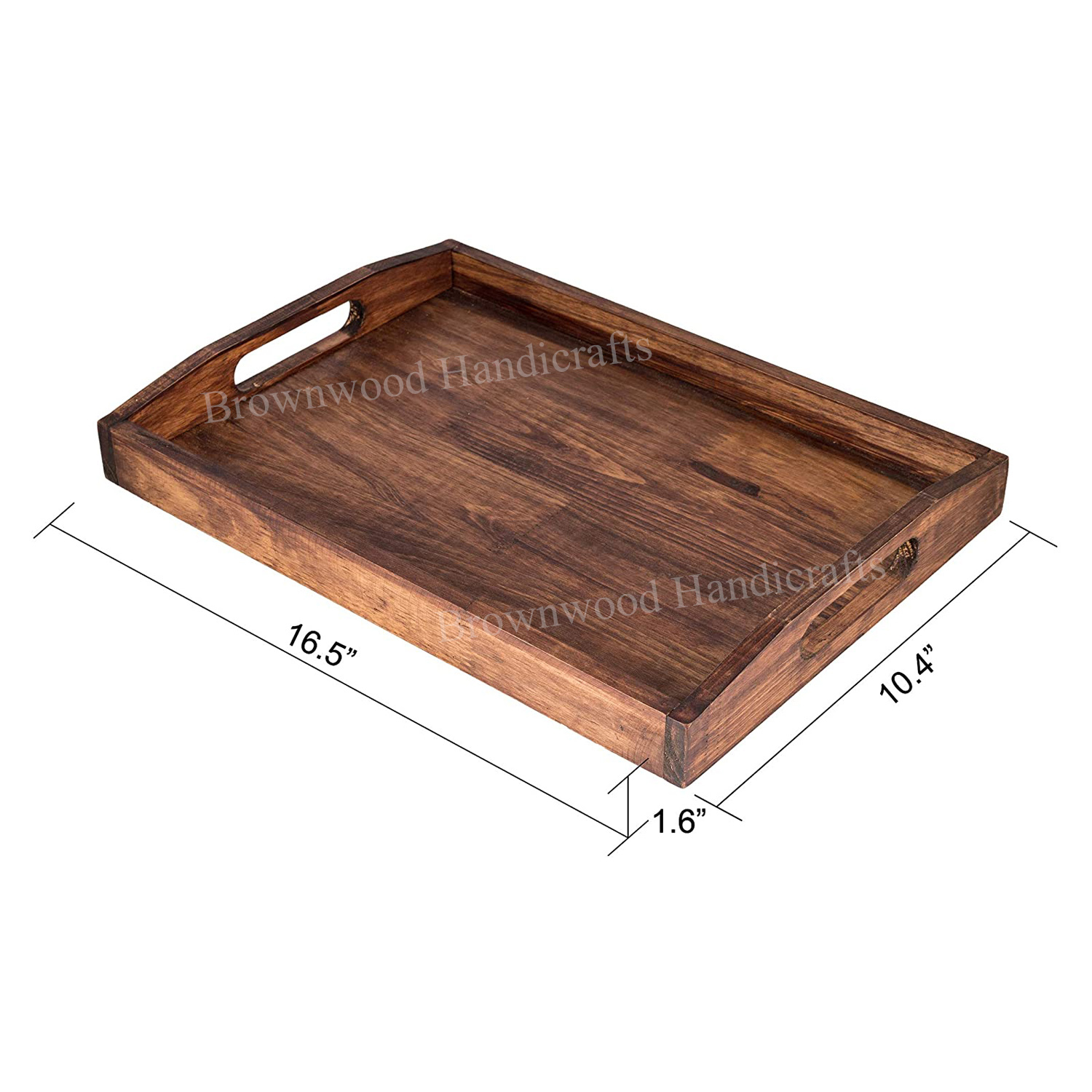 Mango Wood Serving Trays With Handles Use: Wedding Decoration