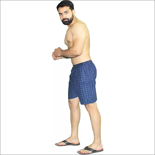 पुरुषों का ब्लू चेकर्ड बॉक्सर आयु समूह: वयस्क