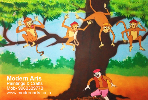 Government Zp School Wall Painting